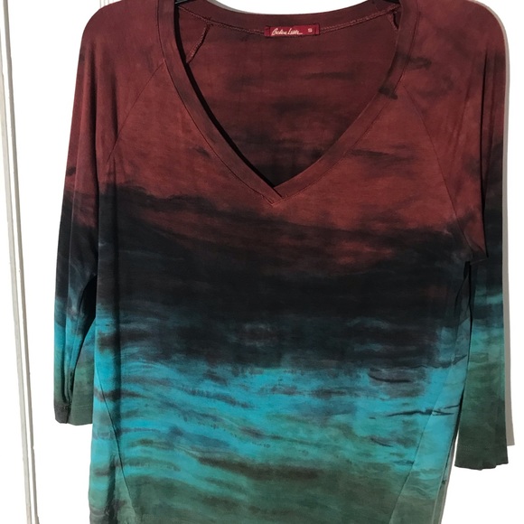 Tops - Multicolored 3/4 length Bashara Lesser blouse